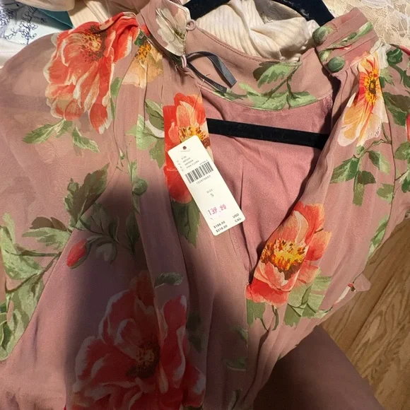 Somerset long sleeve chiffon floral maxi dress NWT - Picture 6 of 8